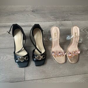 2 pairs of heels
